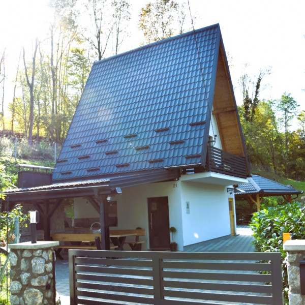 Forest house Niko, Forest house Niko mit Sauna und Jacuzzi, Johi, Gorski Kotar, Kroatien Johi